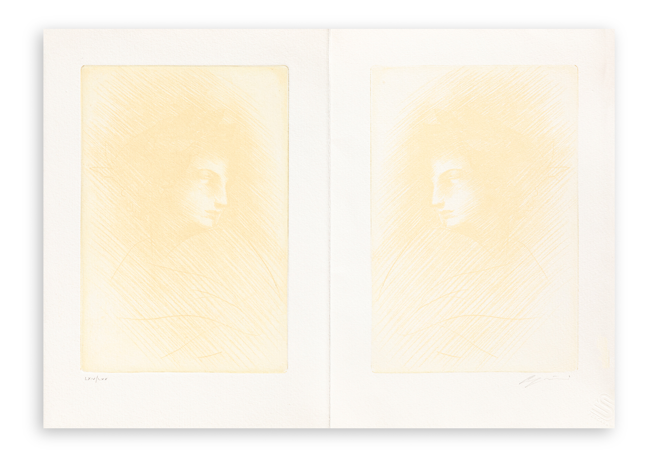 OMAR GALLIANI (1954) - Raffello e Dante, 1992