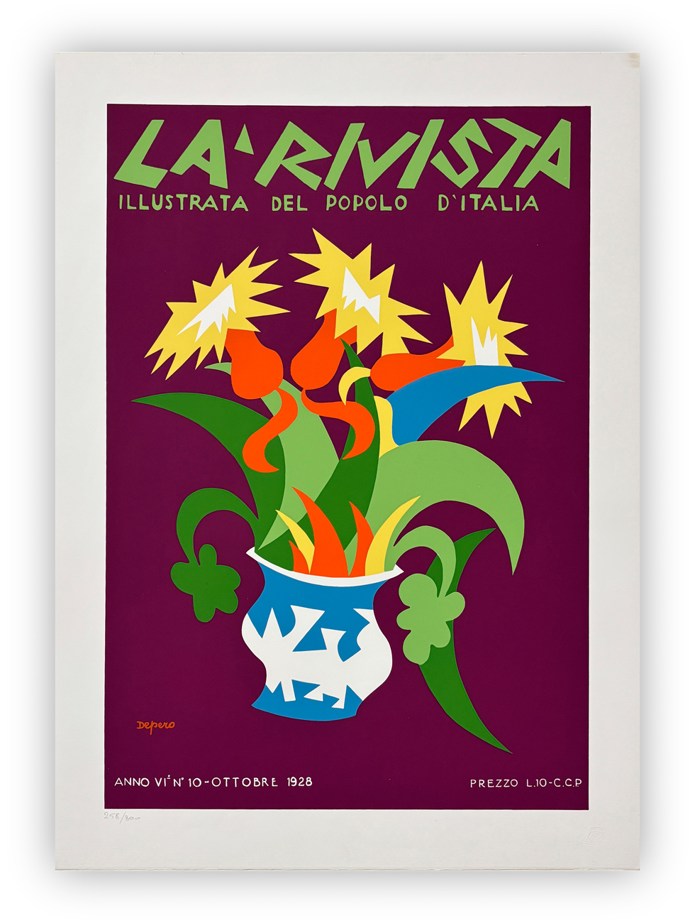FORTUNATO DEPERO (D'APRÈS) - La rivista illustrata del Popolo d'Italia