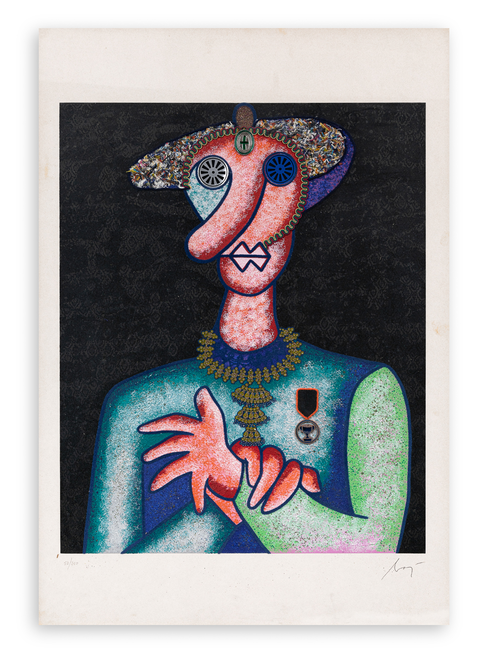 ENRICO BAJ (1927-2003) - Dama (La marchesa), 1979