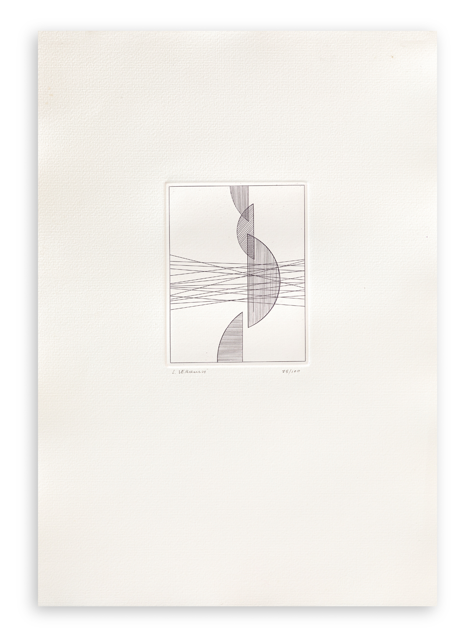 LUIGI VERONESI (1908-1998) - Verticale A, 1986