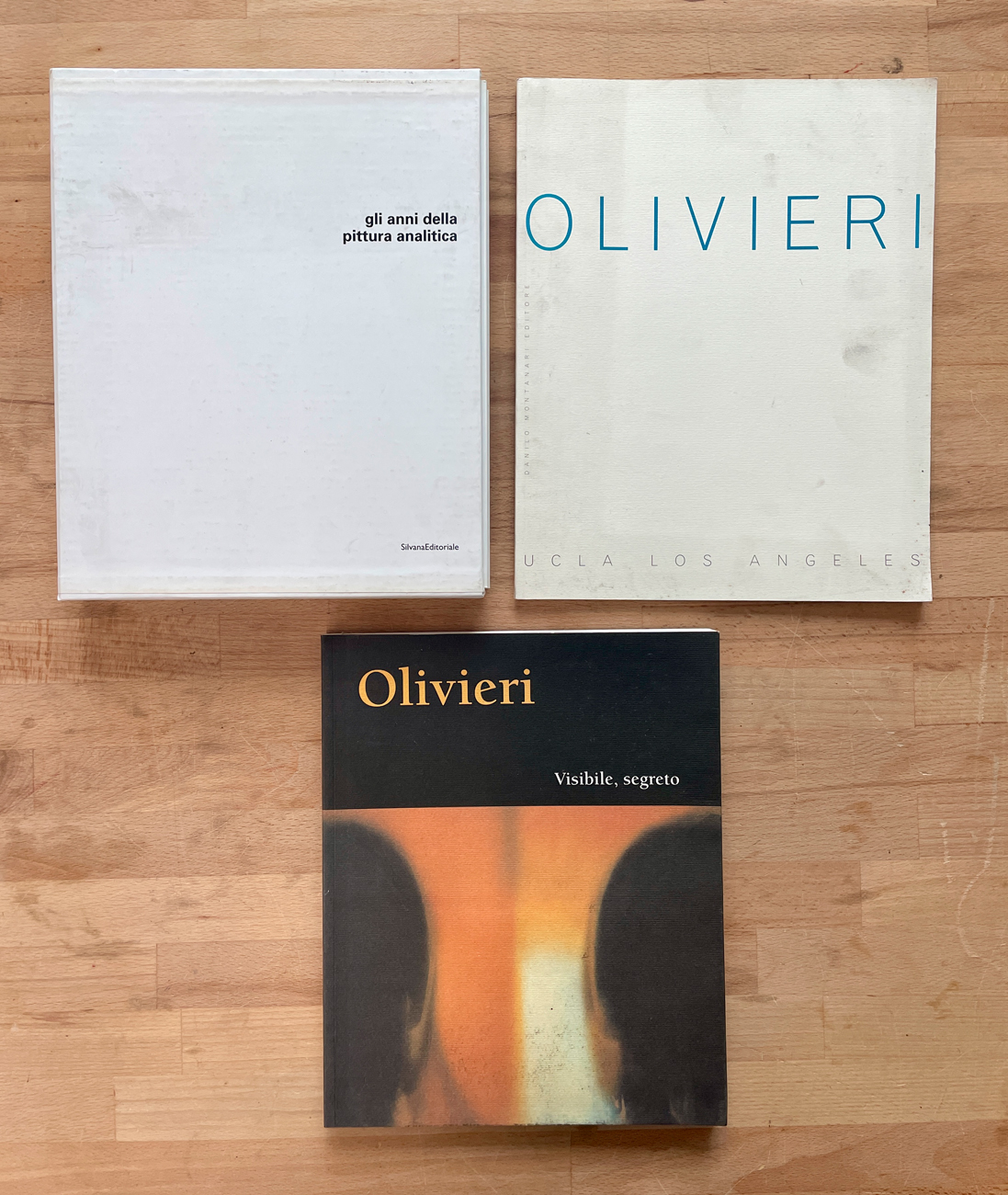CLAUDIO OLIVIERI E LA PITTURA ANALITICA - Lotto unico di 3 cataloghi