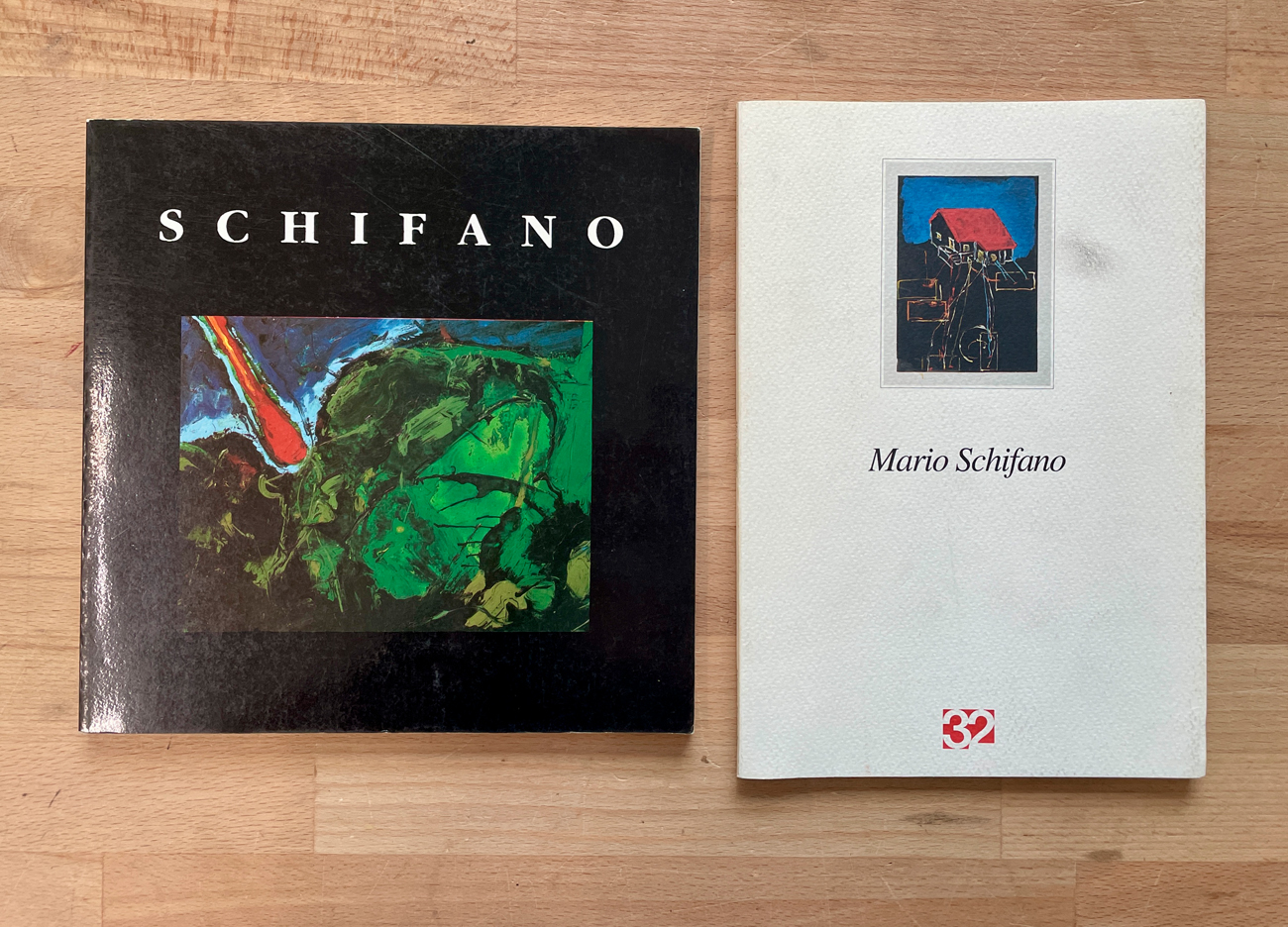 MARIO SCHIFANO - Lotto unico di 2 rari cataloghi