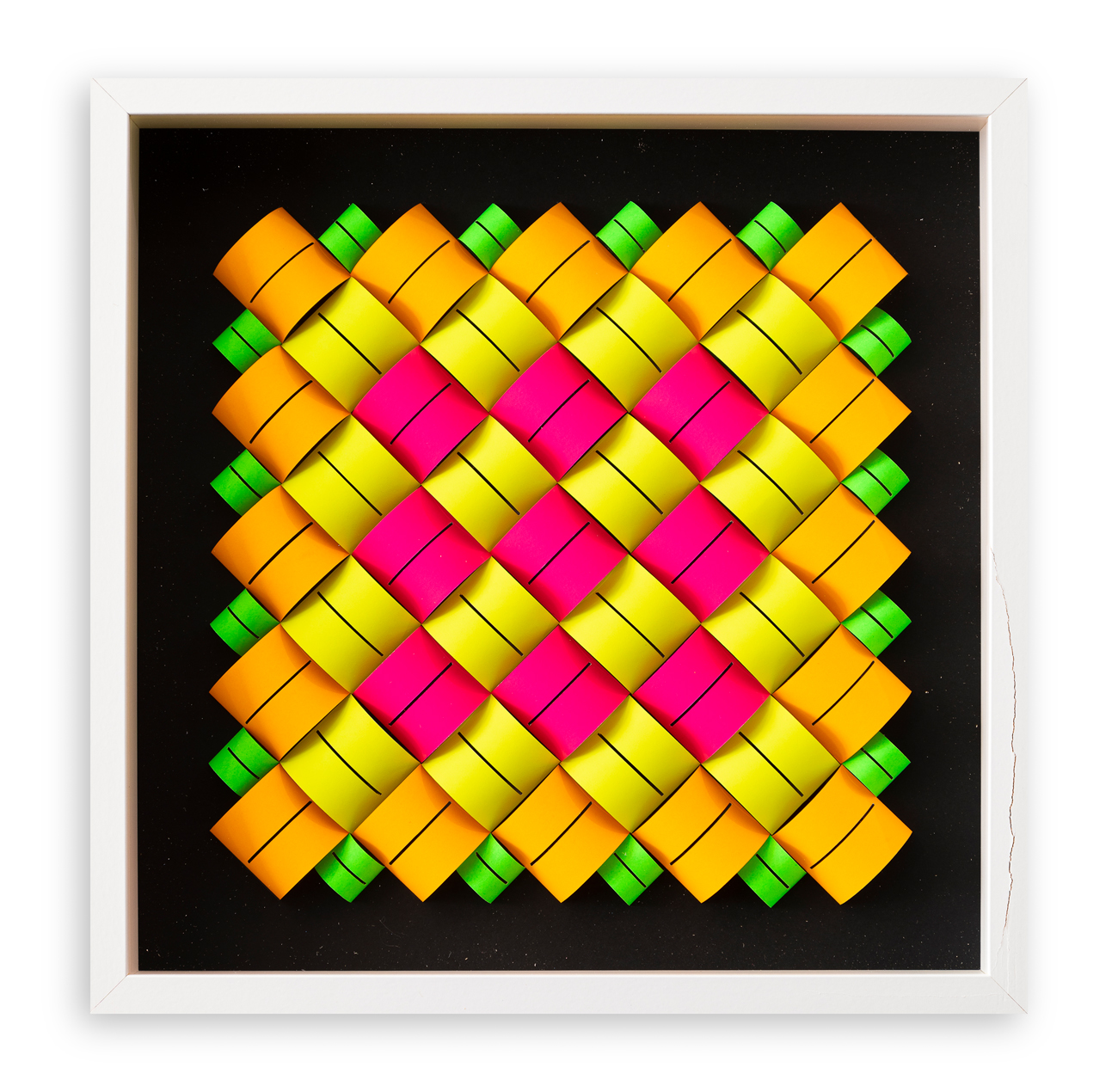 DARIO ZAFFARONI (1943) - Polimodularità  fluorescenti, 2023