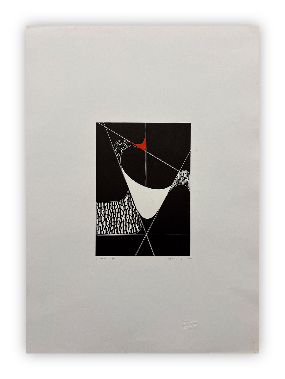 LUIGI VERONESI (1908-1998) - Spazio R, 1971
