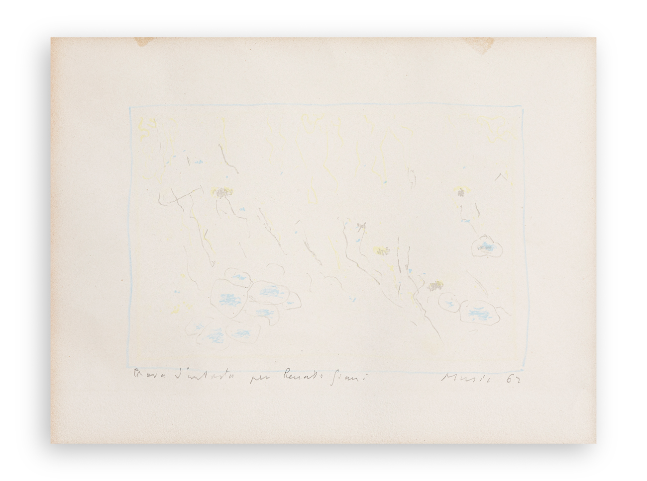 ANTON ZORAN MUSIC (1909-2005) - Senza Titolo, 1962
