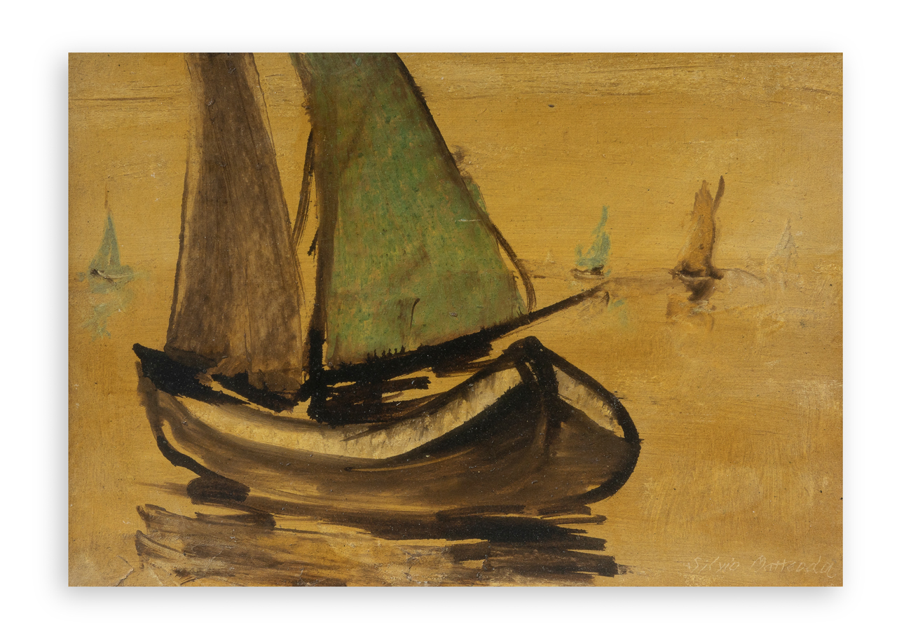 SILVIO MATTEODA (1886-1977) - Peschereccio, 1946
