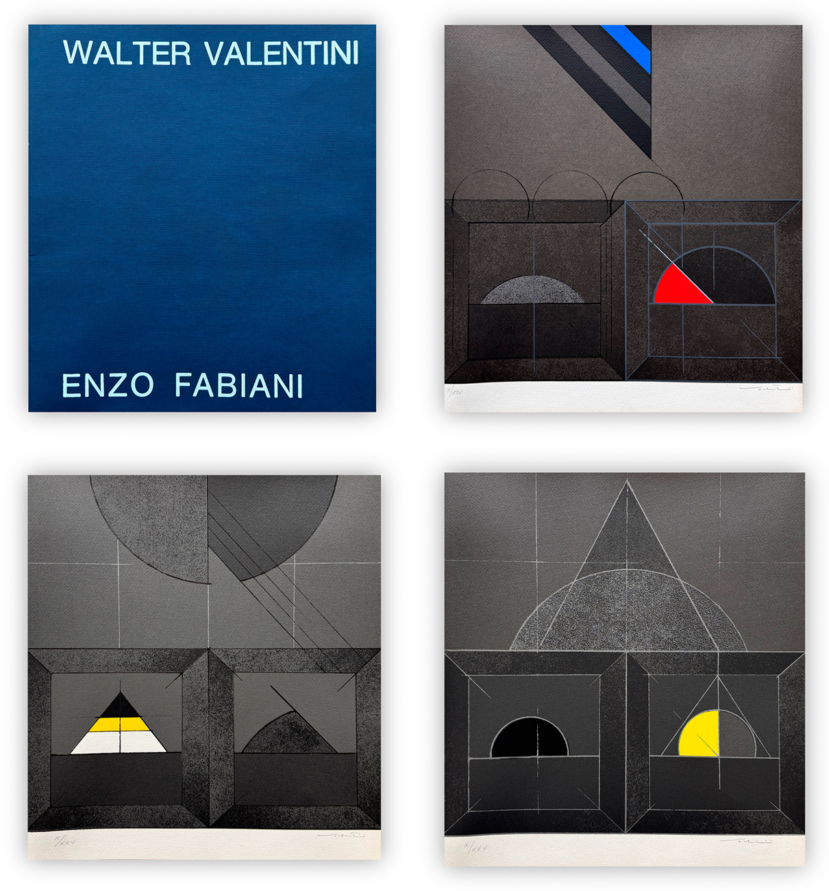 WALTER VALENTINI (1928-2022) - Urbino: nero, polvere, argento, 1977