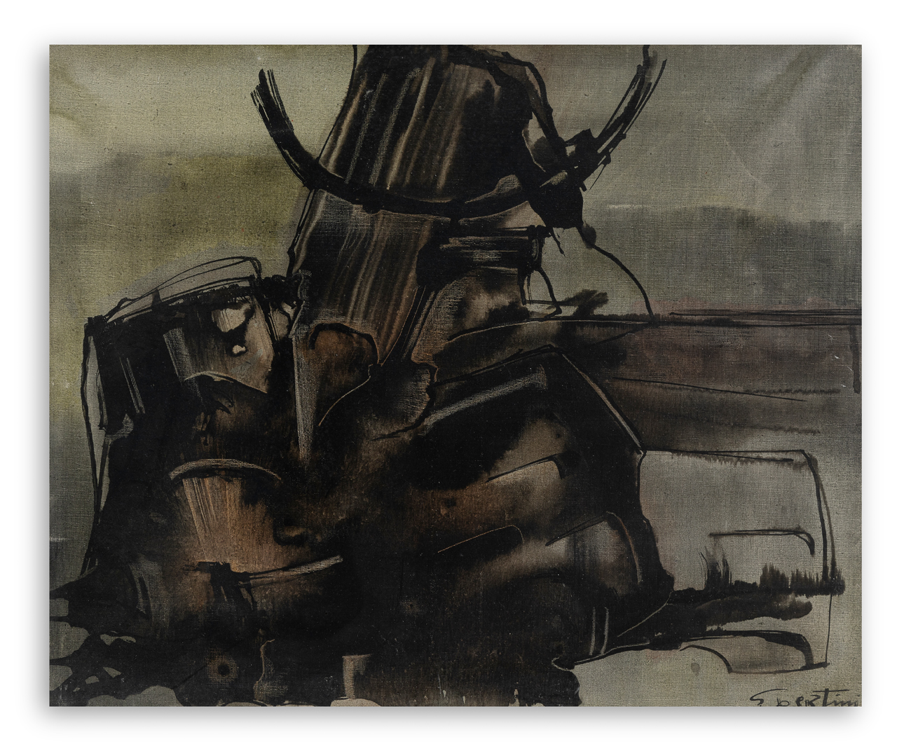 GIANNI BERTINI (1922-2010) - Pinissance de moira, 1957
