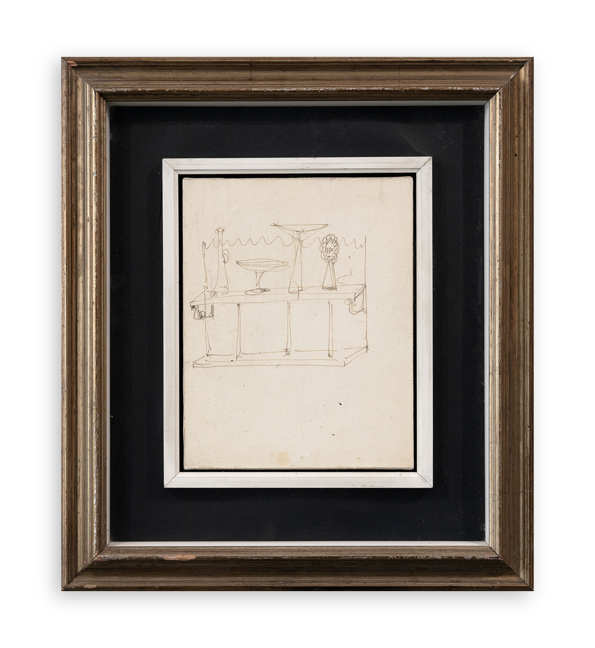 FAUSTO MELOTTI (1901-1986) - Senza Titolo (Disegno - Progetto di allestimento), 1950