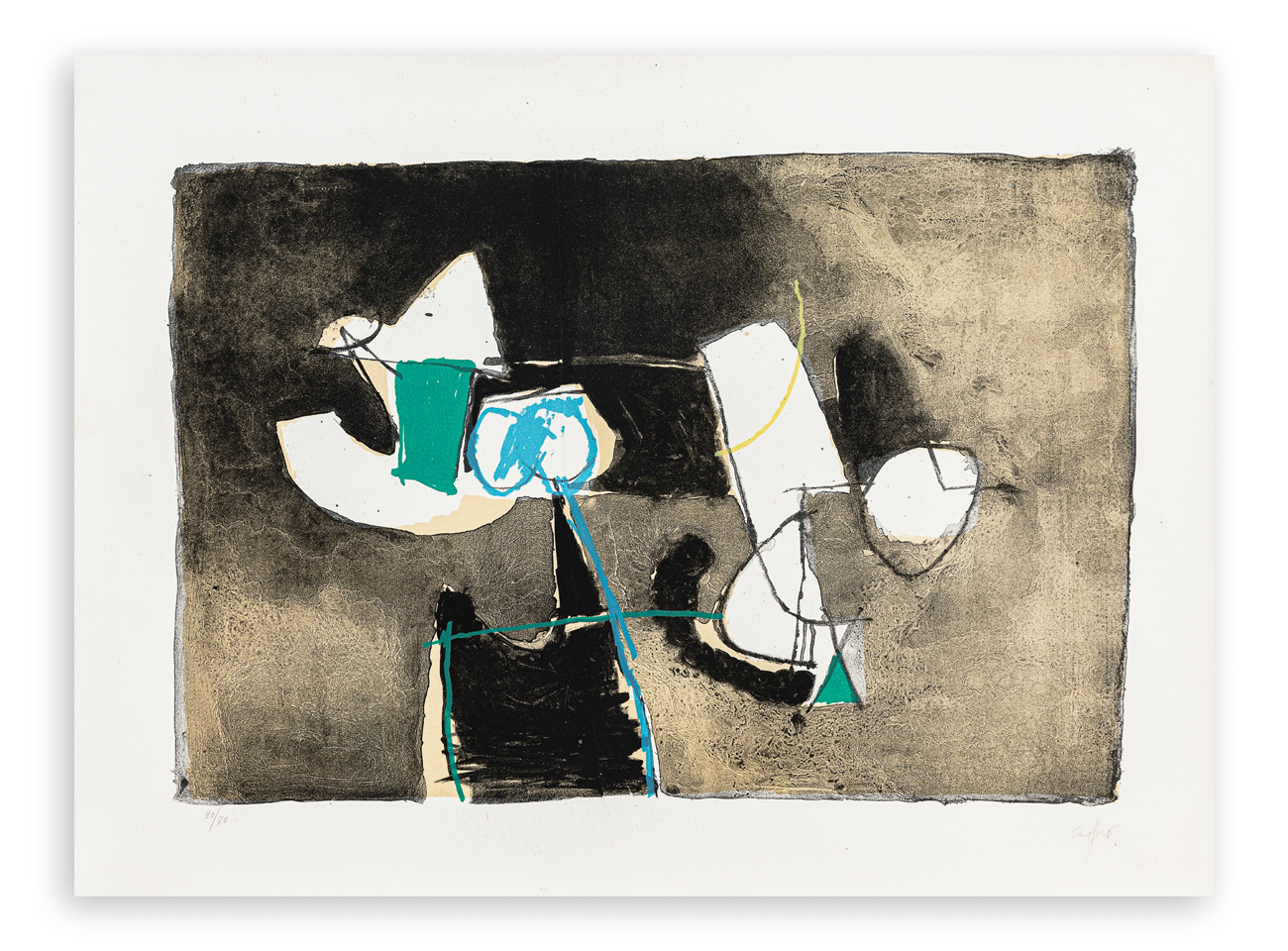 AFRO BASALDELLA (1912-1976) - Composizione, 1969
