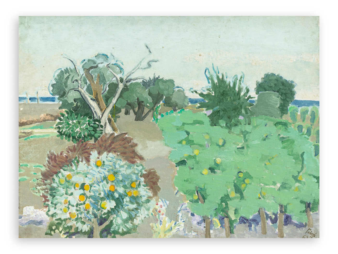 BERNARDINO PALAZZI (1907-1987) - Paesaggio calabro, 1968