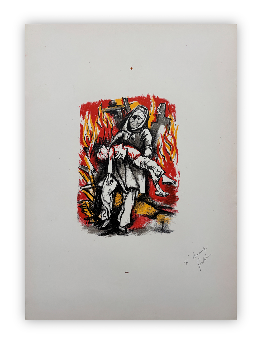 RENATO GUTTUSO (1912-1987) - Madre vietnamita, 1970