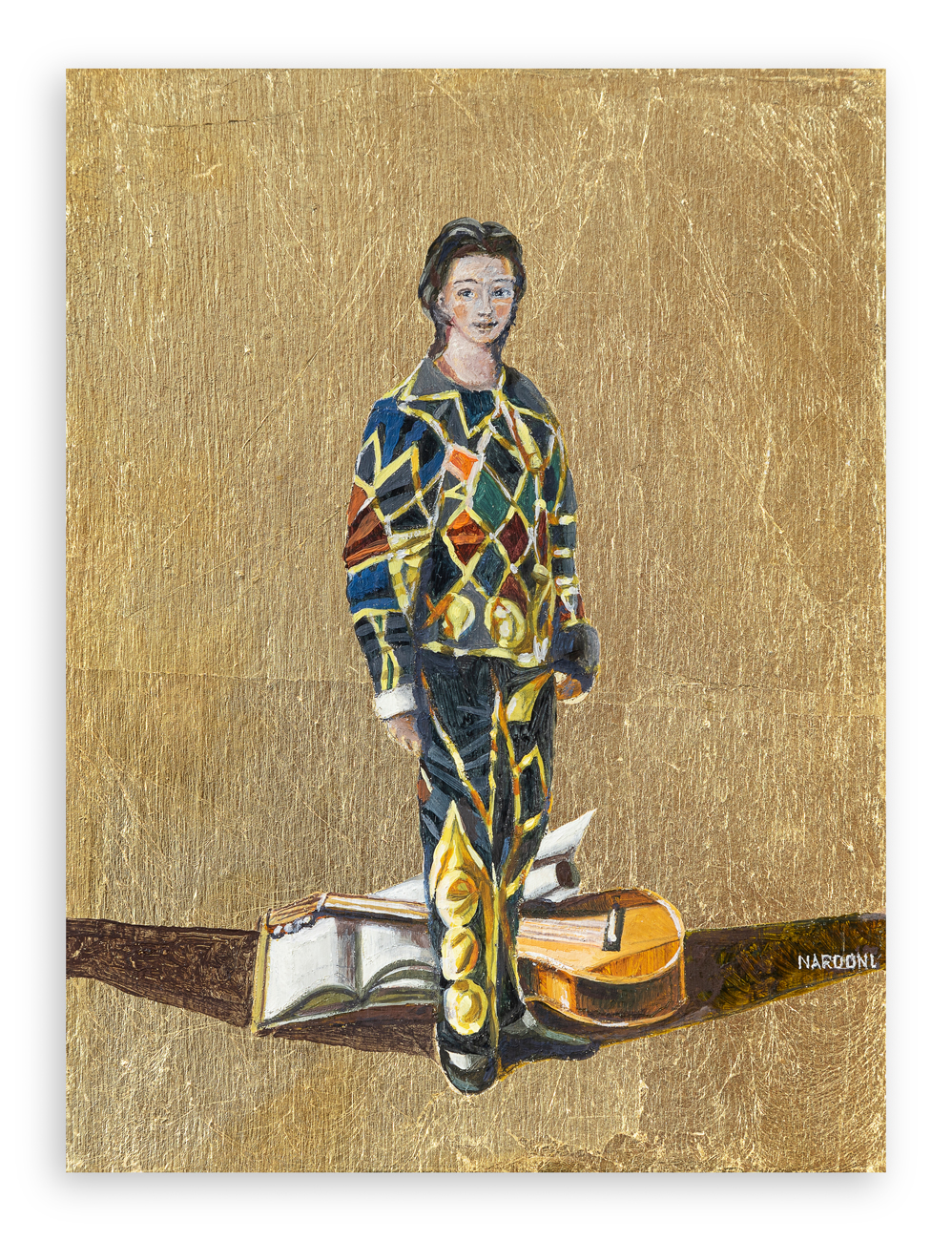 SERGIO NARDONI (1947) - Arlecchino musicista