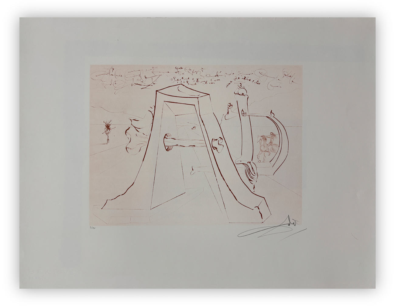 SALVADOR DALÌ (1904-1989) - Omaggio a Dürer