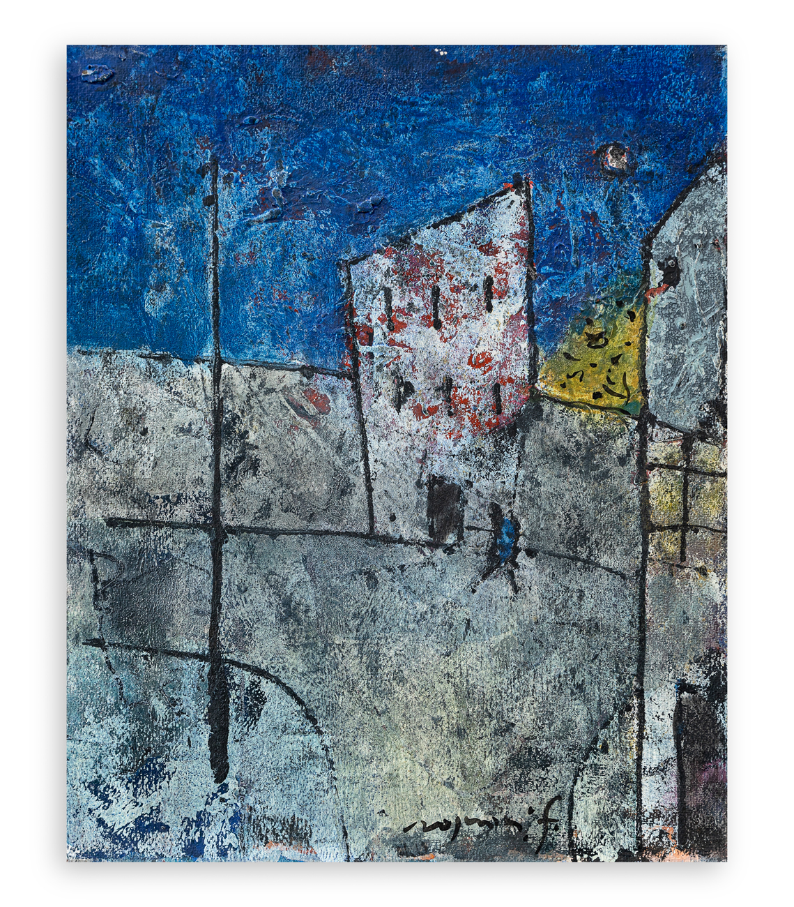 FRANCO ROGNONI (1913-1999) - Periferia, 1974