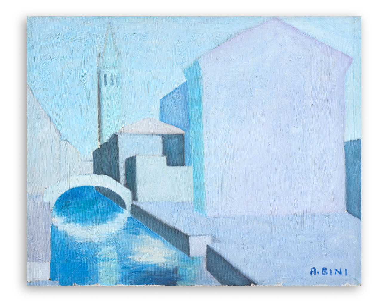 ANTONIO BINI (1929-2011) - Canale a Venezia
