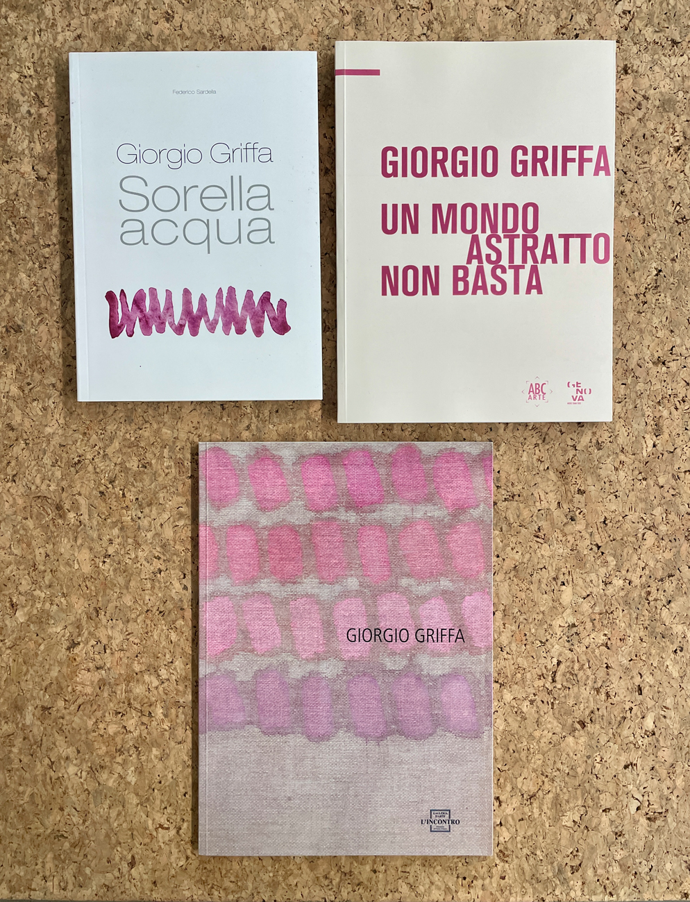GIORGIO GRIFFA - Lotto unico di 3 cataloghi