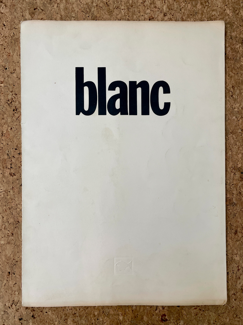 EDIZIONI D'ARTE (CLAUDIO PARMIGGIANI) - Blanc, 1968