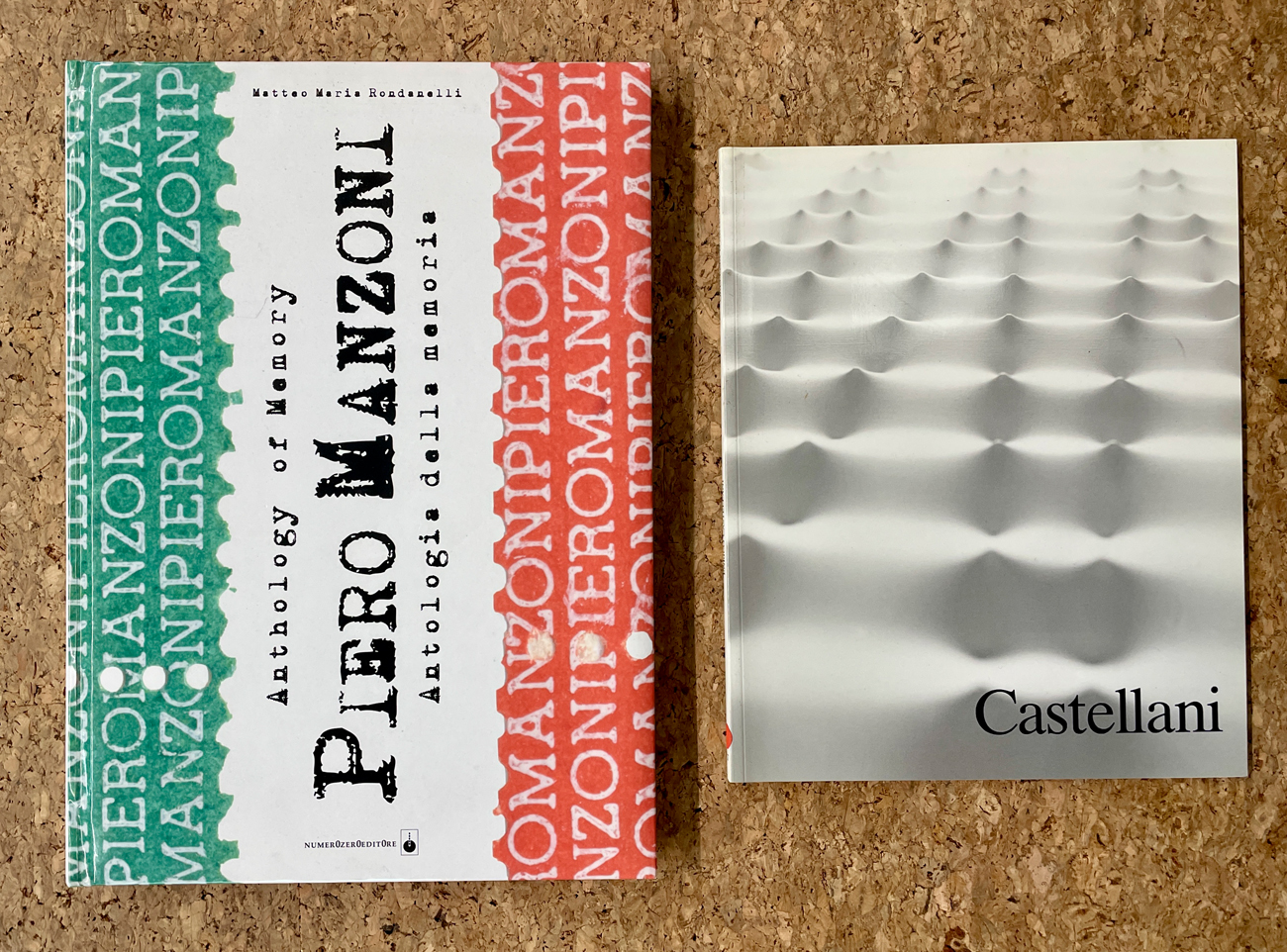 PIERO MANZONI E ENRICO CASTELLANI - Lotto unico di 2 cataloghi