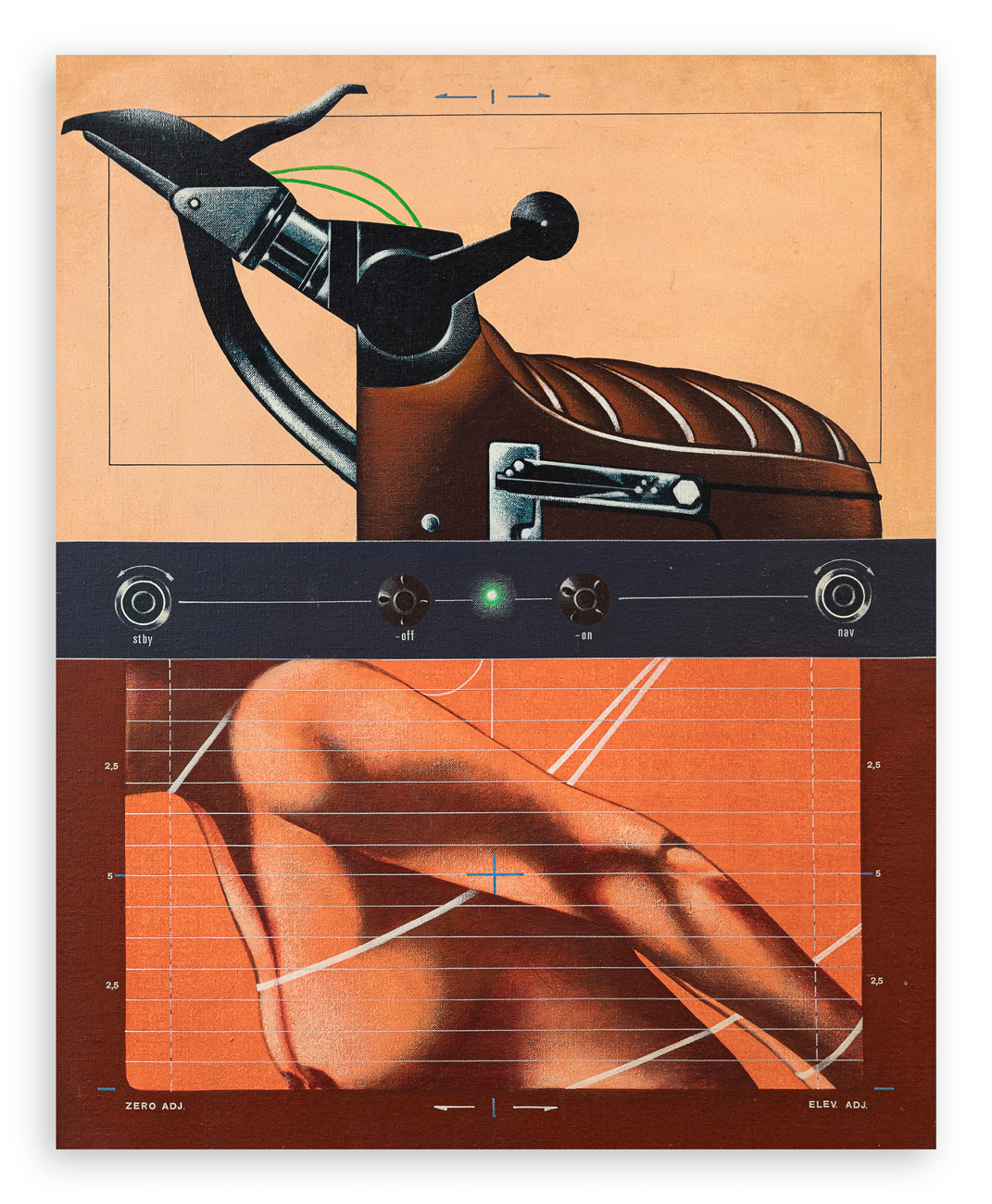 SERGIO SARRI (1938) - Attrezzo e schermo d'analisi, 1973