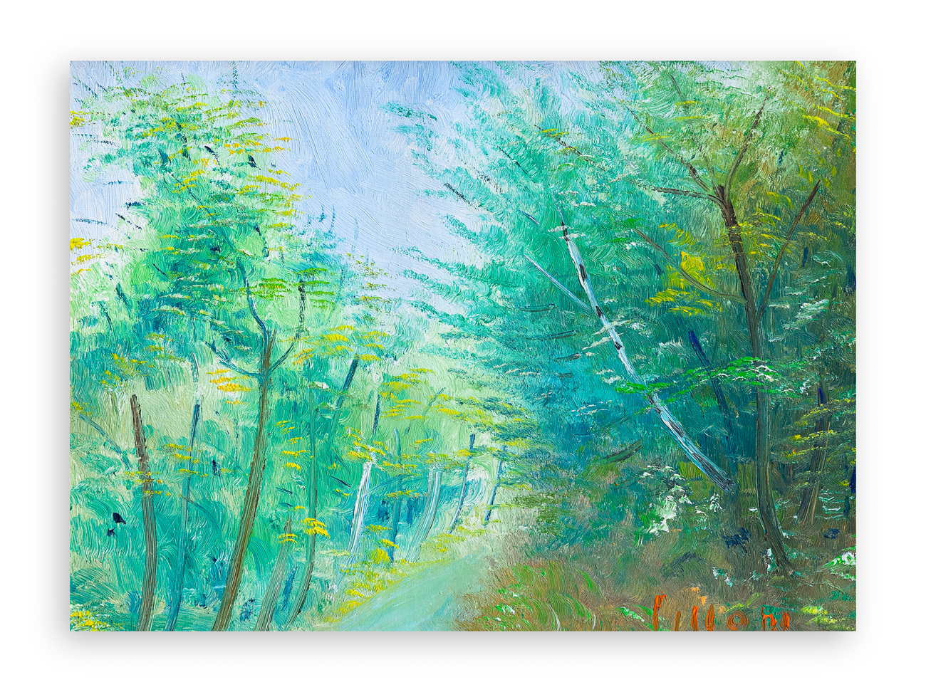 UMBERTO LILLONI (1898-1980) - Paesaggio presso Lugano, 1968
