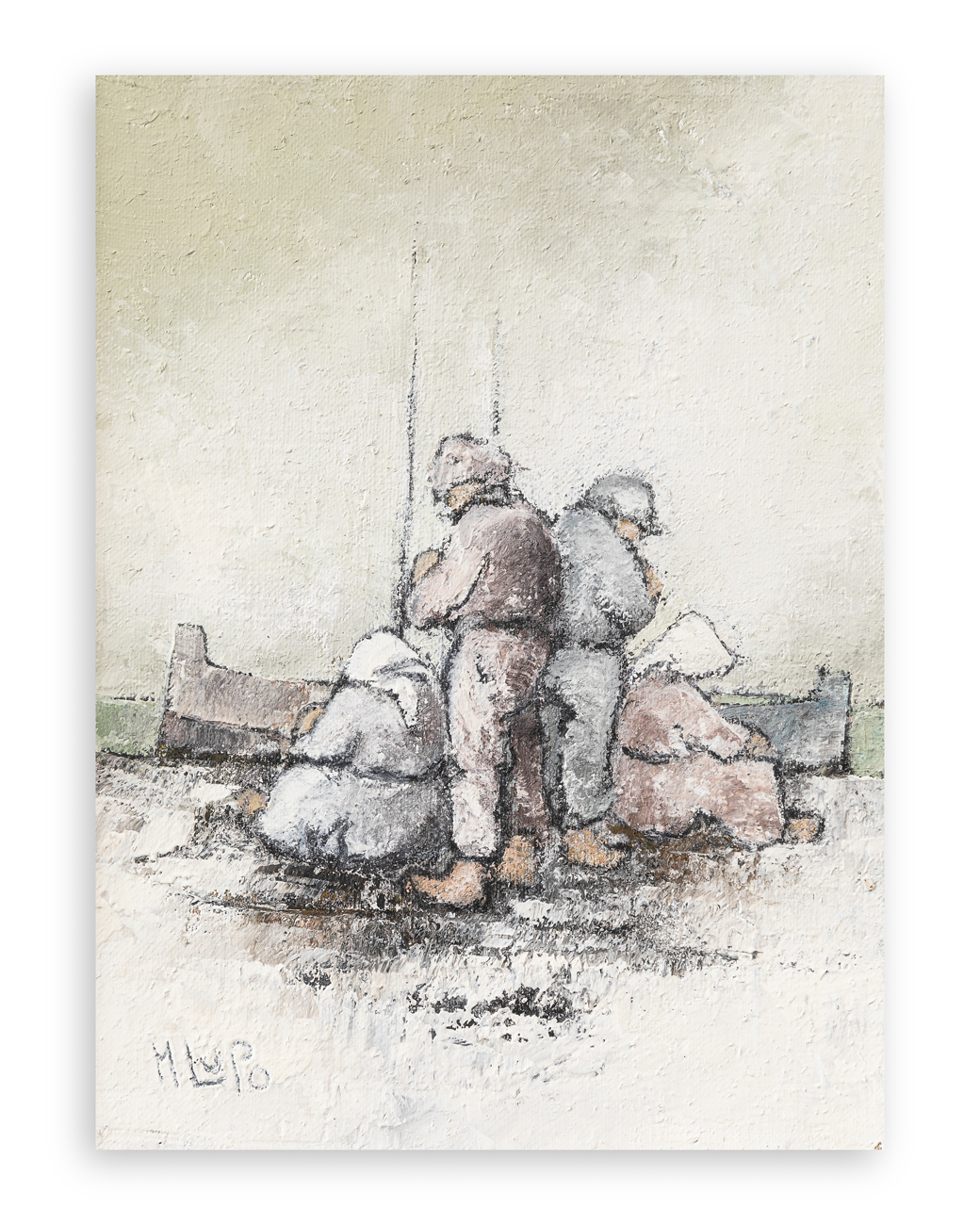 MARIO LUPO (1926-1992) - Pescatori
