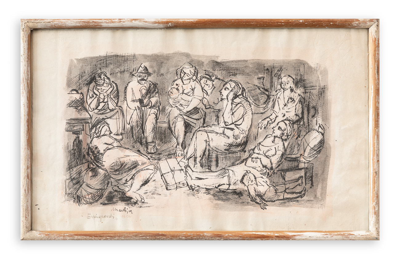 ALFREDO MANTICA (1903-1996)  - Emigranti, 1950