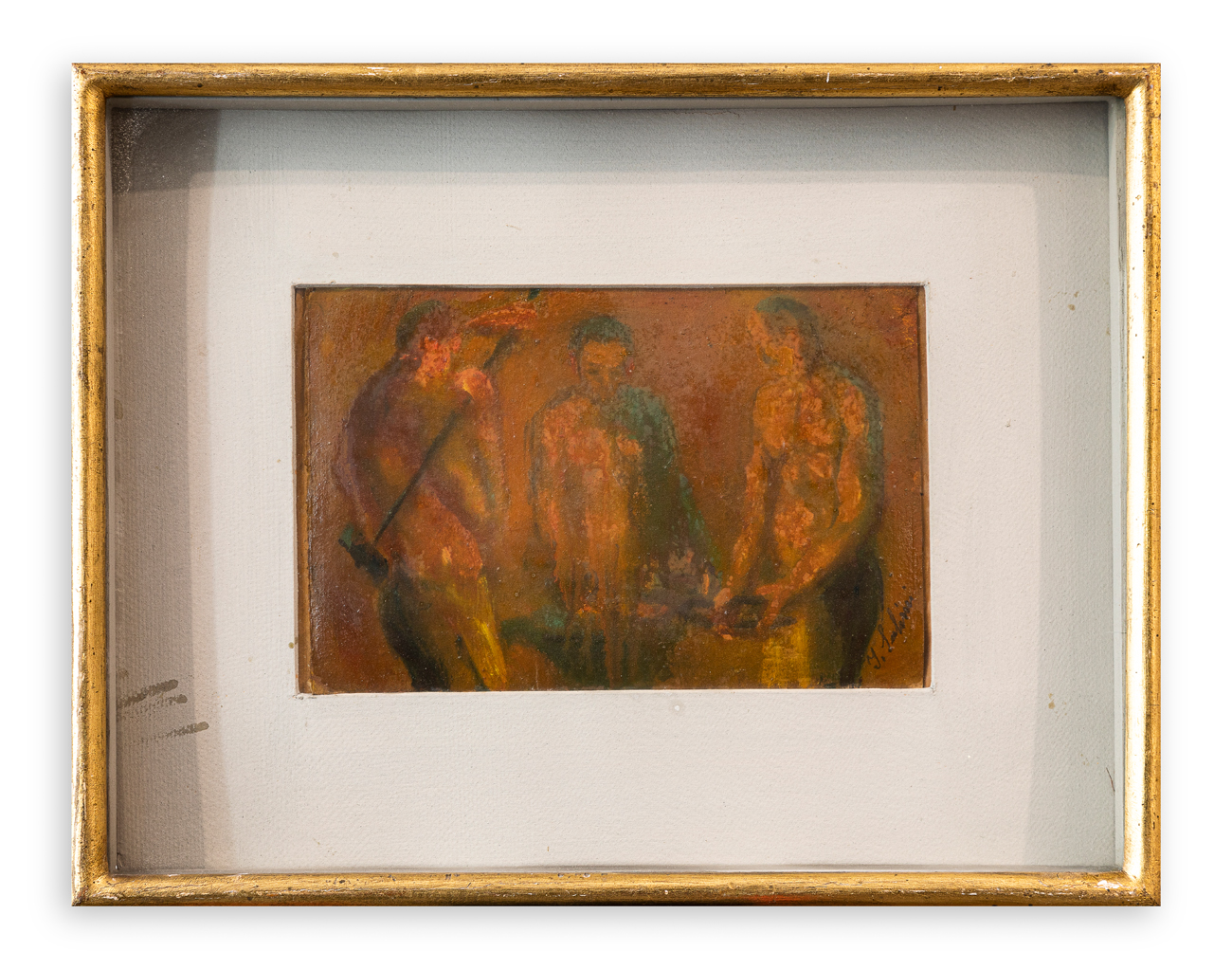 INNOCENTE SALVINI (1889-1979) - Alla forgia, 1954