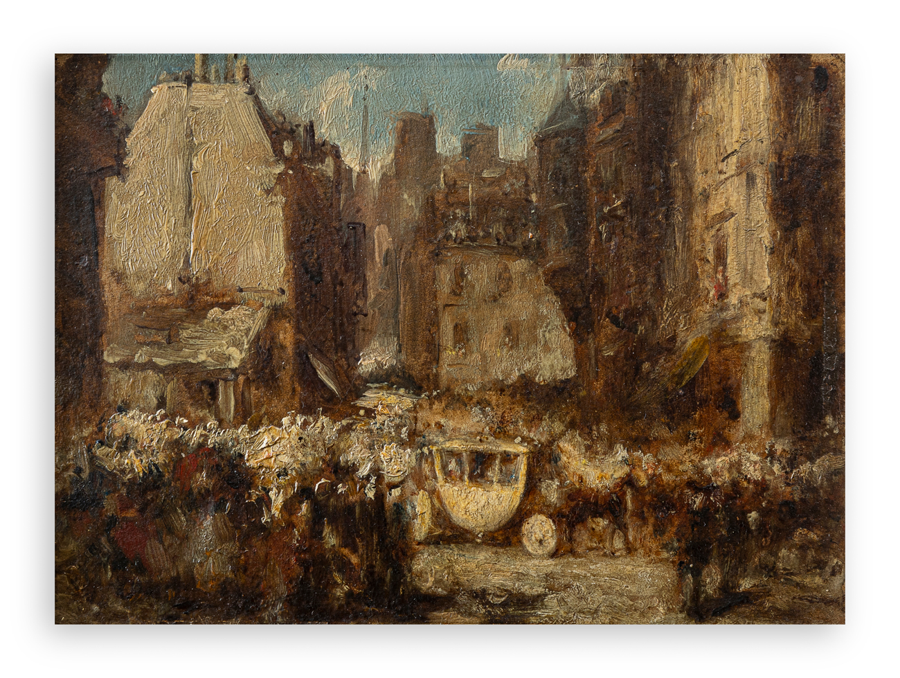 ALESSANDRO DURINI (1818-1892) - Entrata a Parigi del Card. Durini