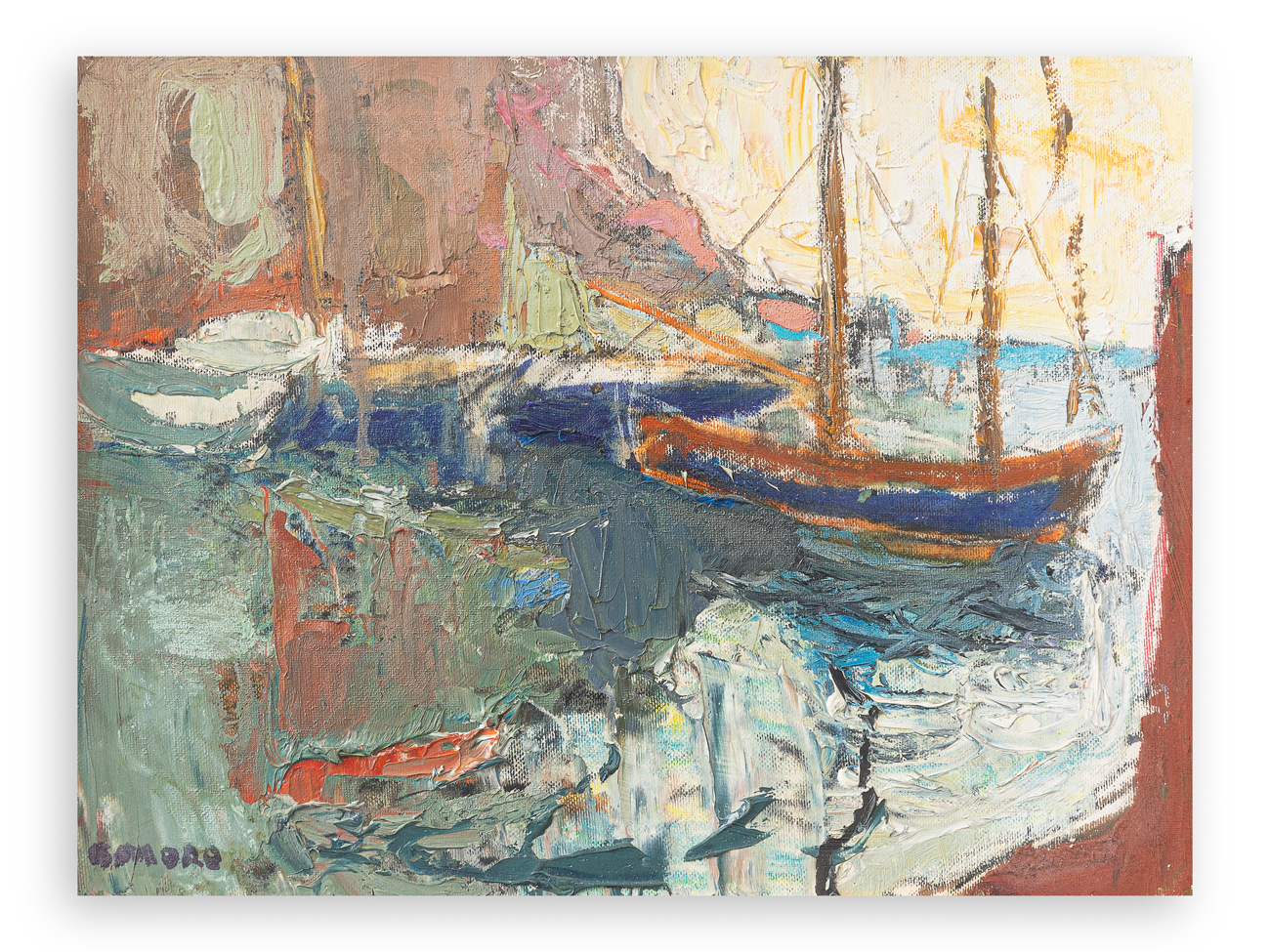 GINO MORO (1901-1977) - Porticciolo