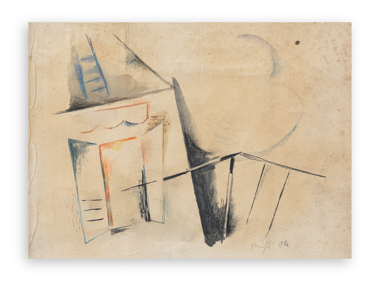 ALBERTO MANFREDI (1930-2001) - Paesaggio, 1986