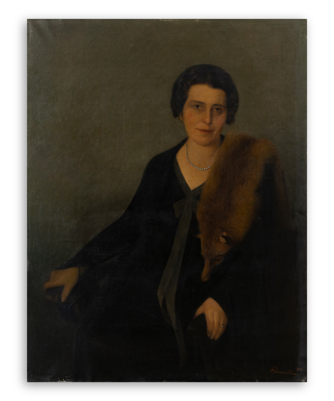 VINCENZO GHIRARDELLI (1894-1967) - Ritratto della signora Piccinelli Rota, 1931