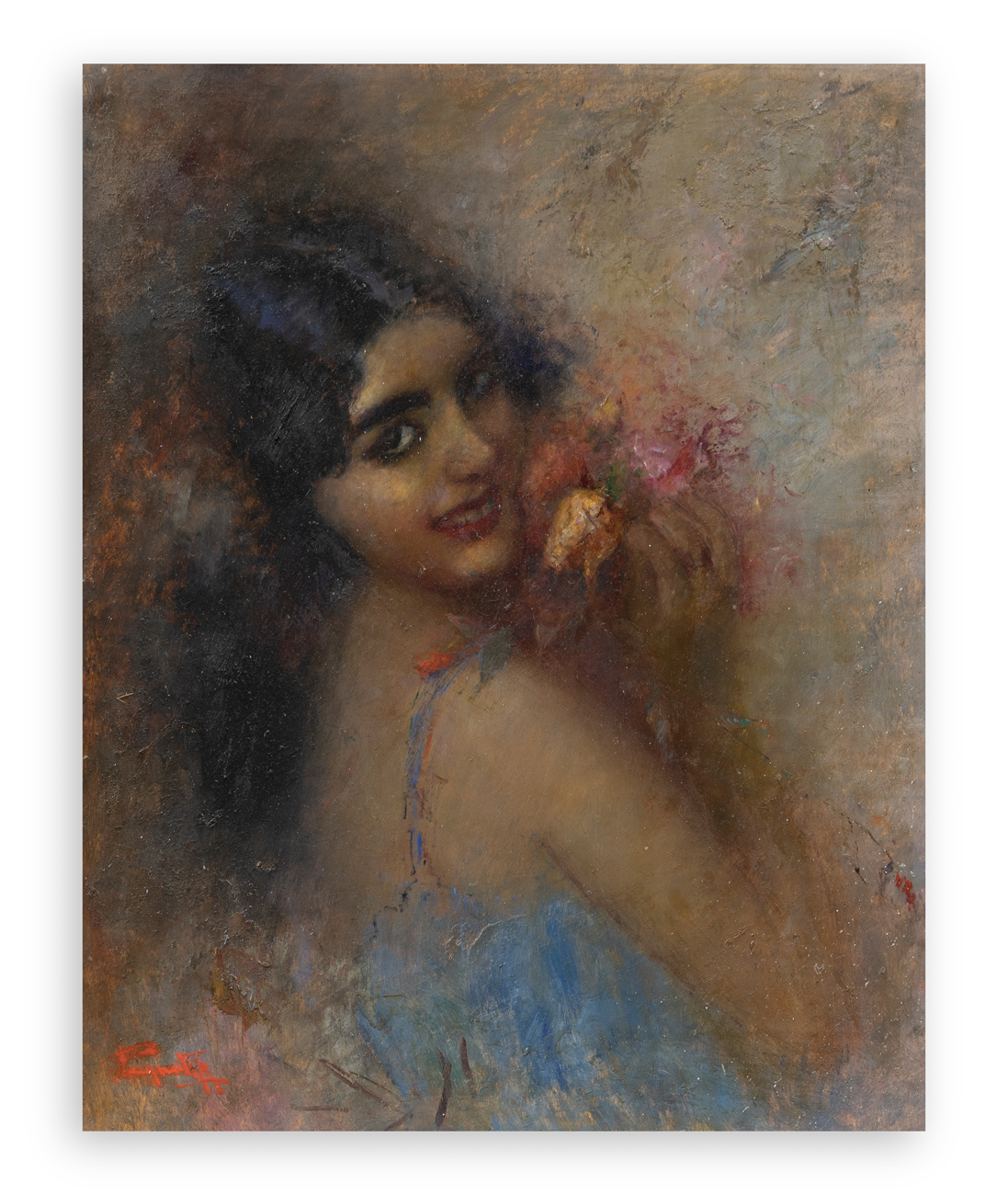 ANTONIO PAGNOTTA (1900-?) - Senza Titolo (Volto femminile)