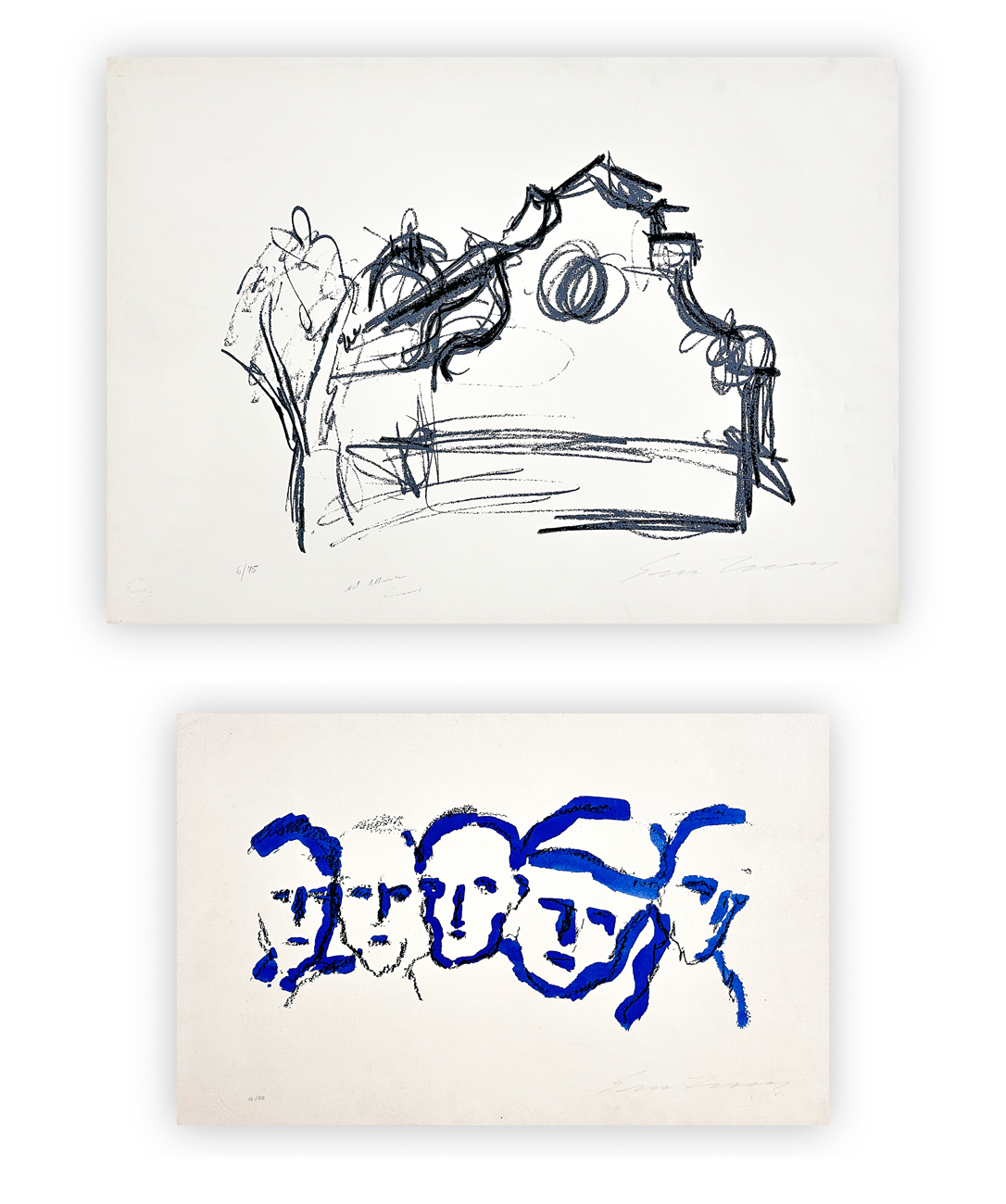 ERNESTO TRECCANI (1920-2009) - Lotto unico di 2 litografie