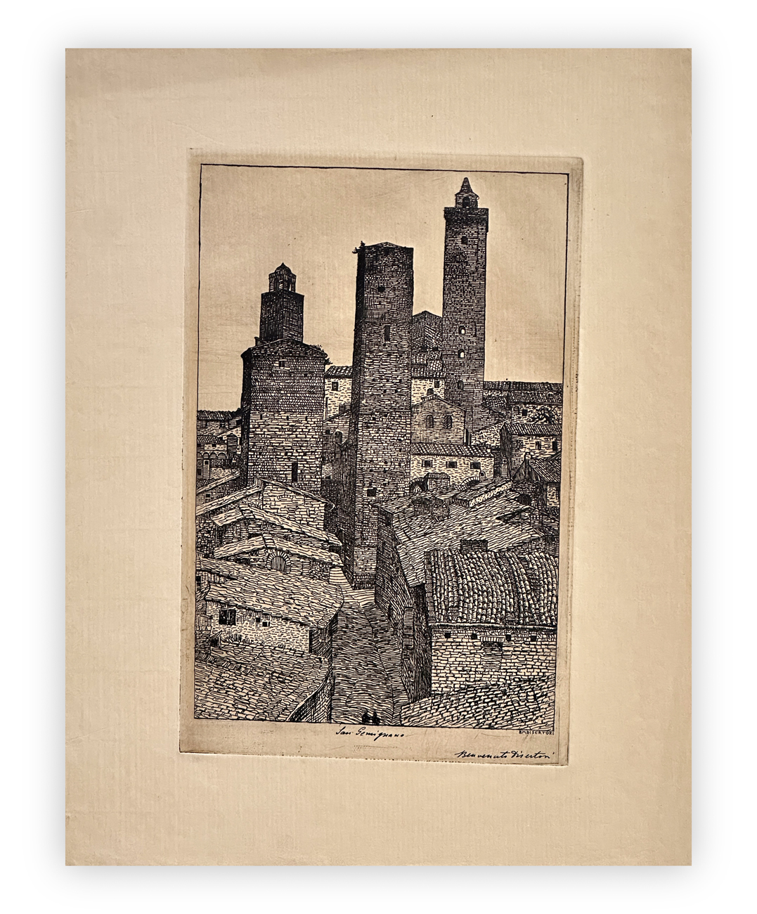 BENVENUTO DISERTORI (1887-1969) - San Gimignano