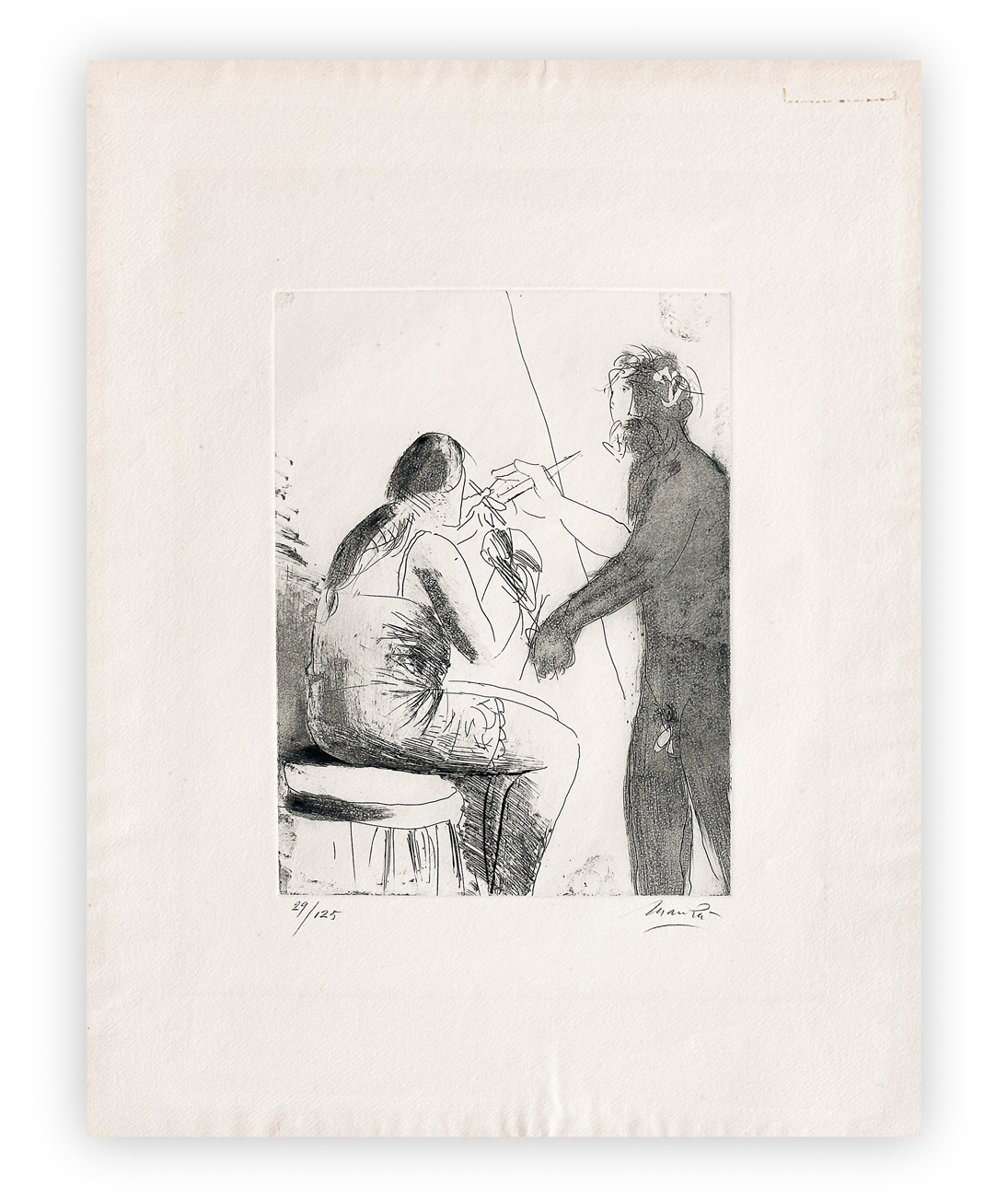 GIACOMO MANZÙ (1908-1991) - Senza Titolo