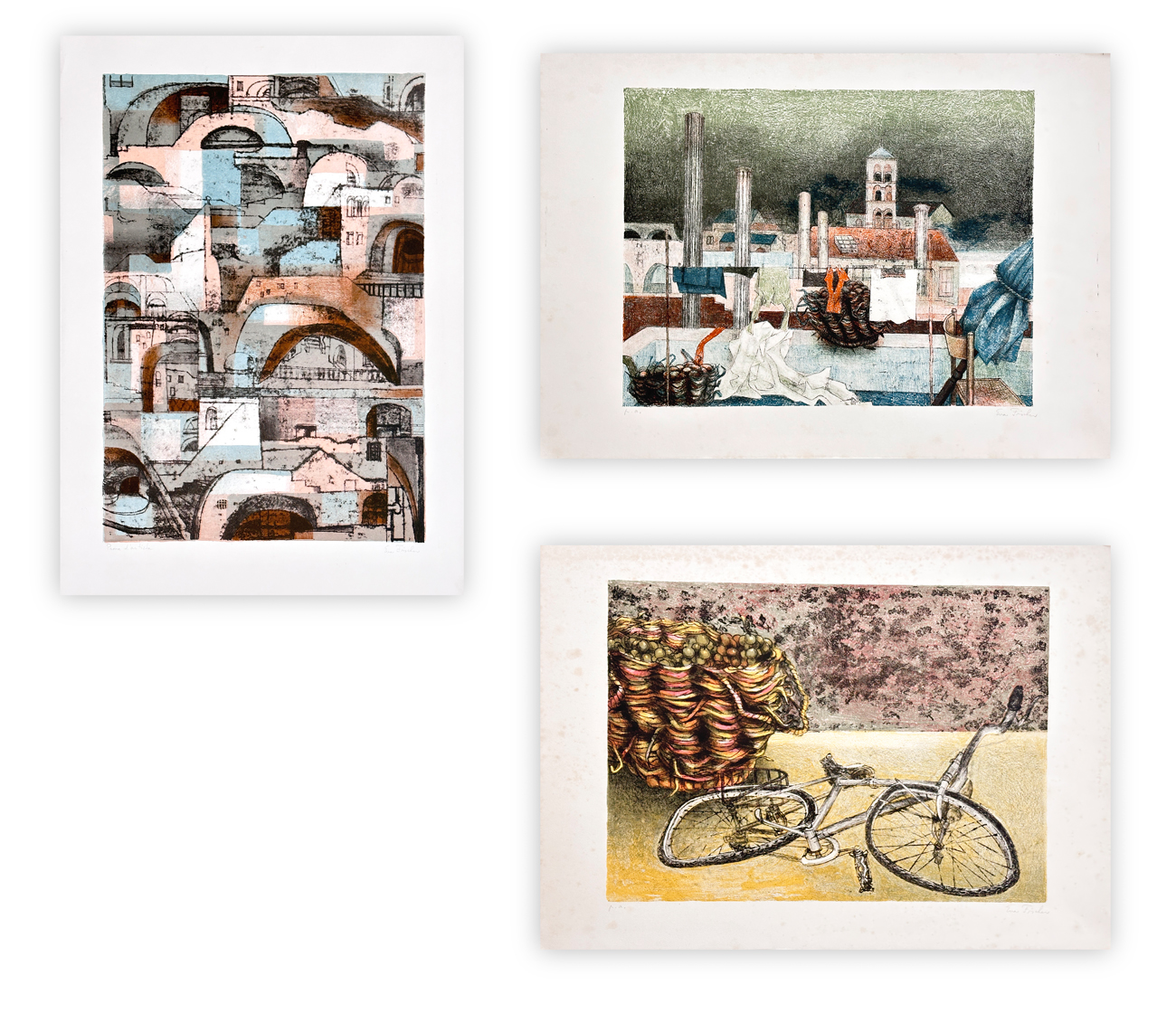 EVA FISCHER (1920-2015) - Lotto unico di 3 litografie