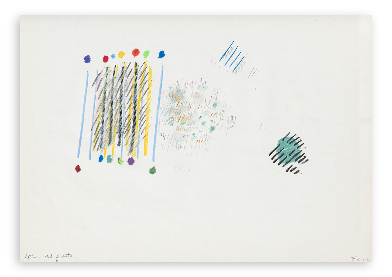 ENNIO FINZI (1931 - 2024) - Lettura dal fronte, 1981