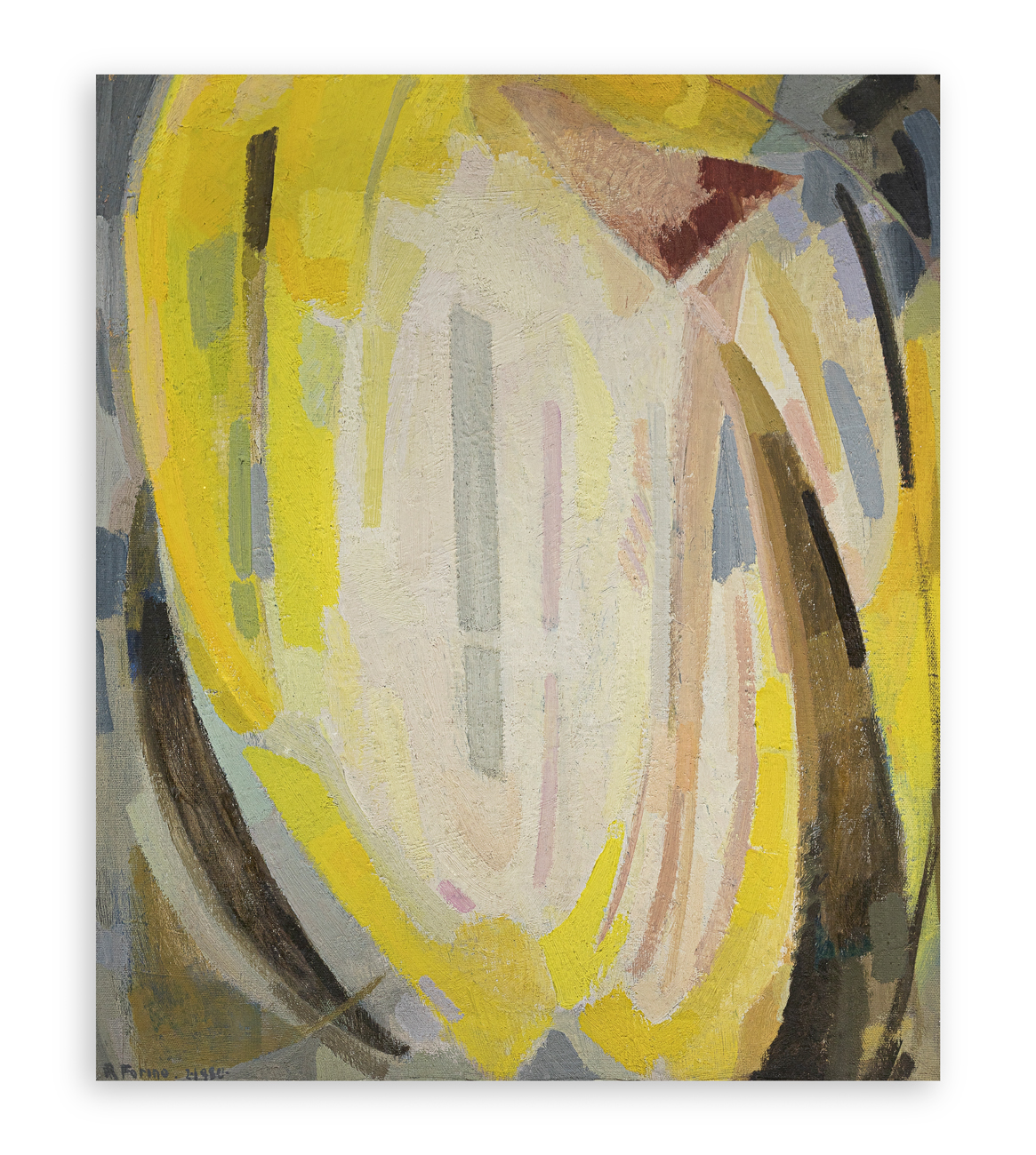 ROSANNA FIORINO (1926) - Sipario visitato con giallo, 1980