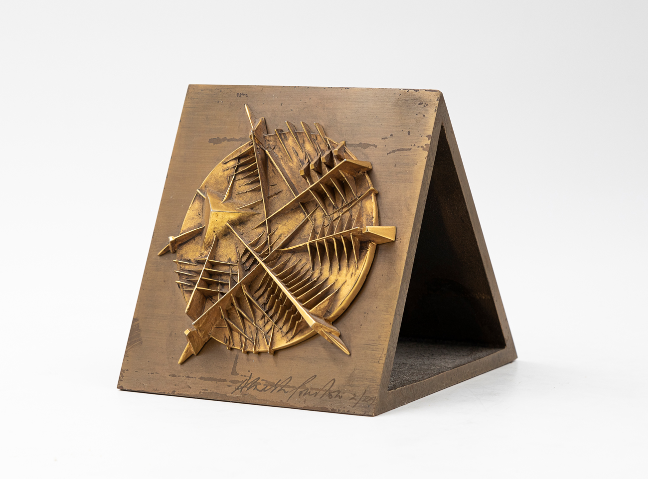 ARNALDO POMODORO (1926) - Disco per Lions Club Milano Duomo, 1984