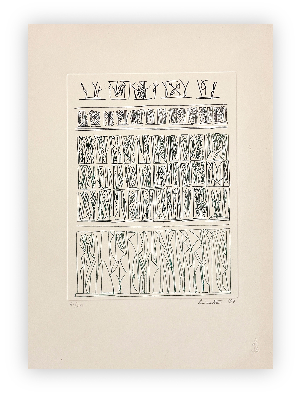 RICCARDO LICATA (1929-2014) - Senza Titolo , 1980