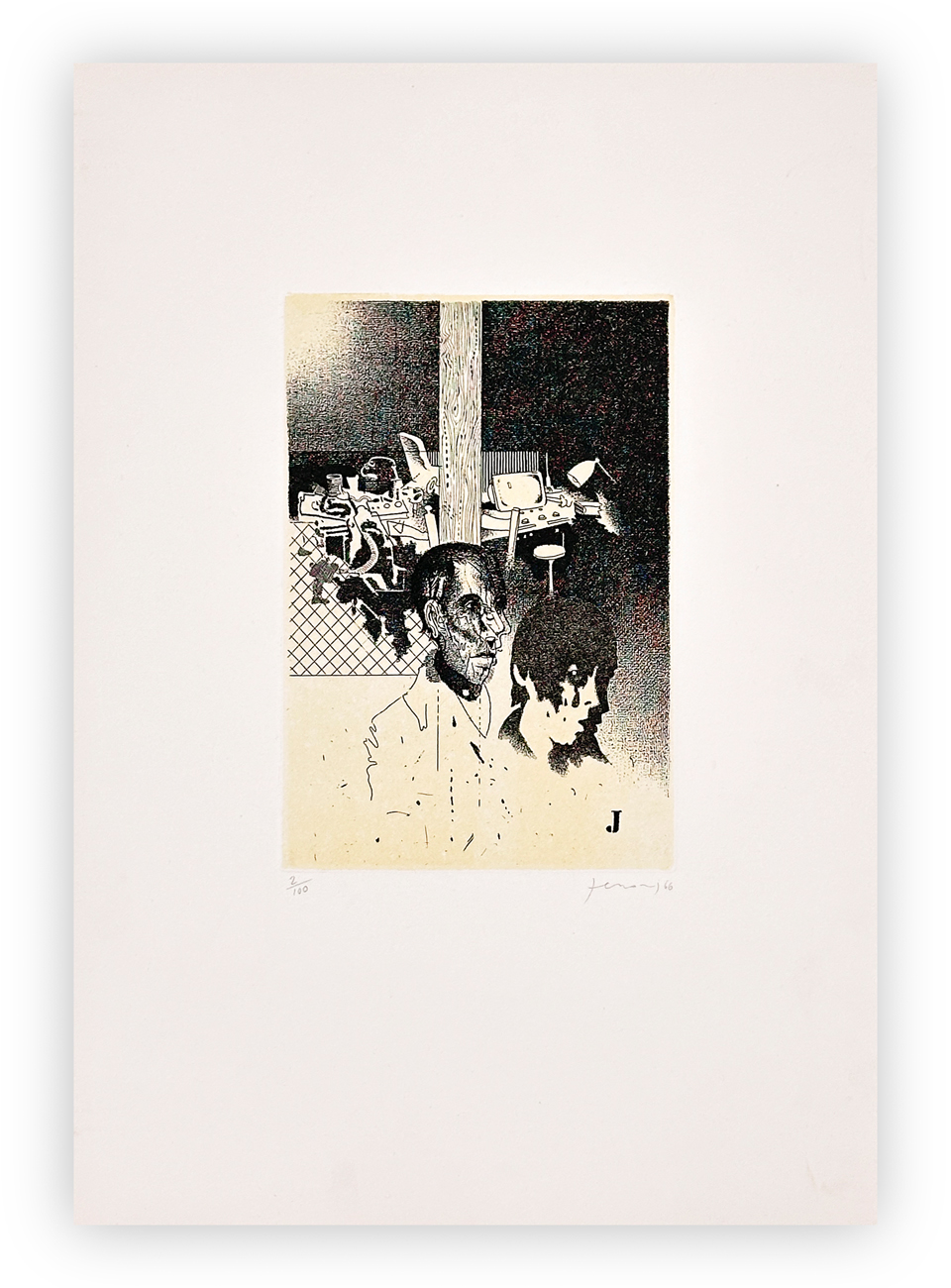 GIANFRANCO FERRONI (1927-2001) - Cognizione della tortura II, 1966