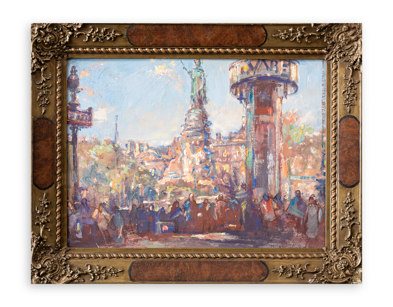 GIULIO CISARI (1892-1979) - Parigi. Piazza della Repubblica, 1959