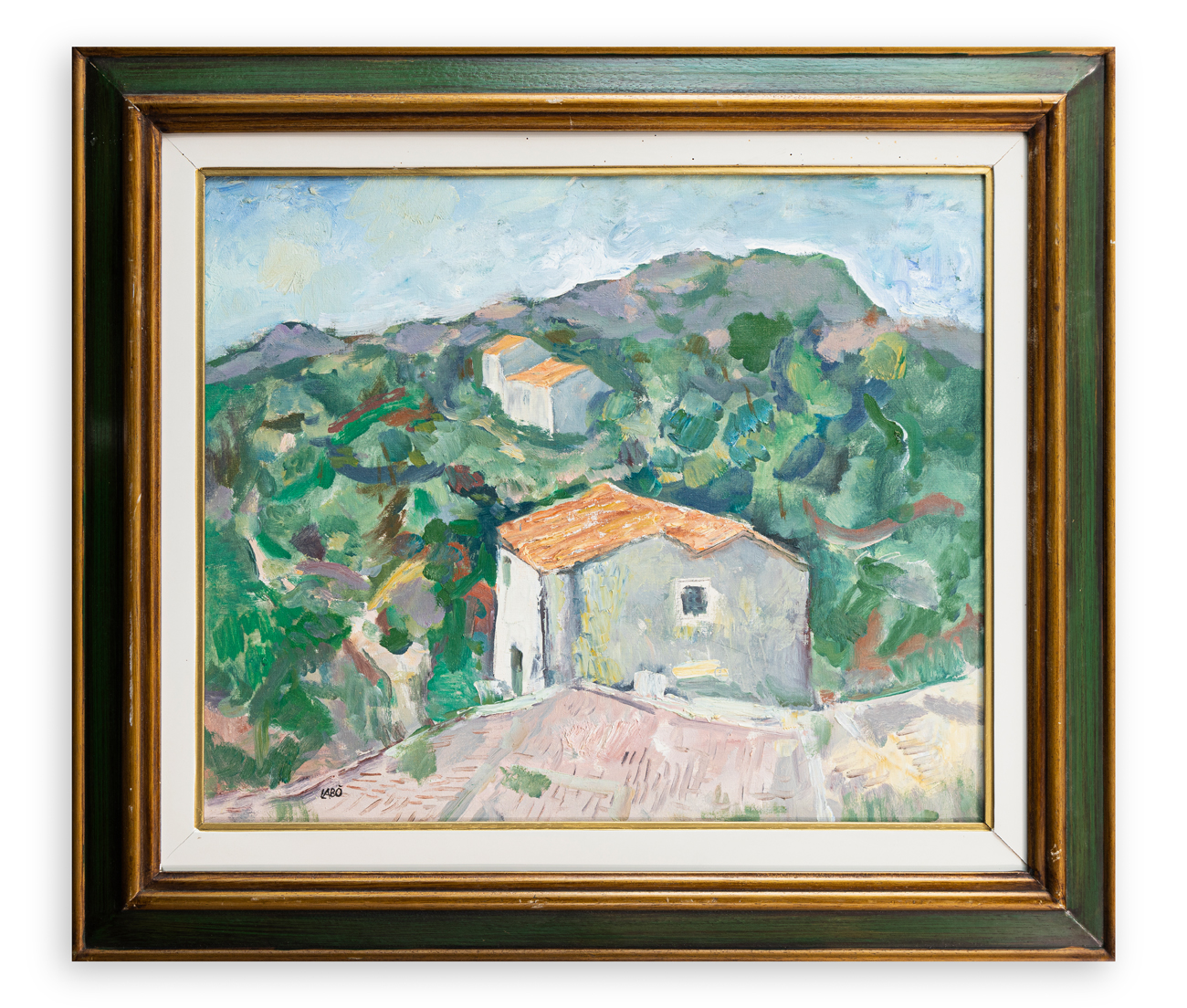 SAVINO LABÒ (1899-1976) - Paesaggio collinare