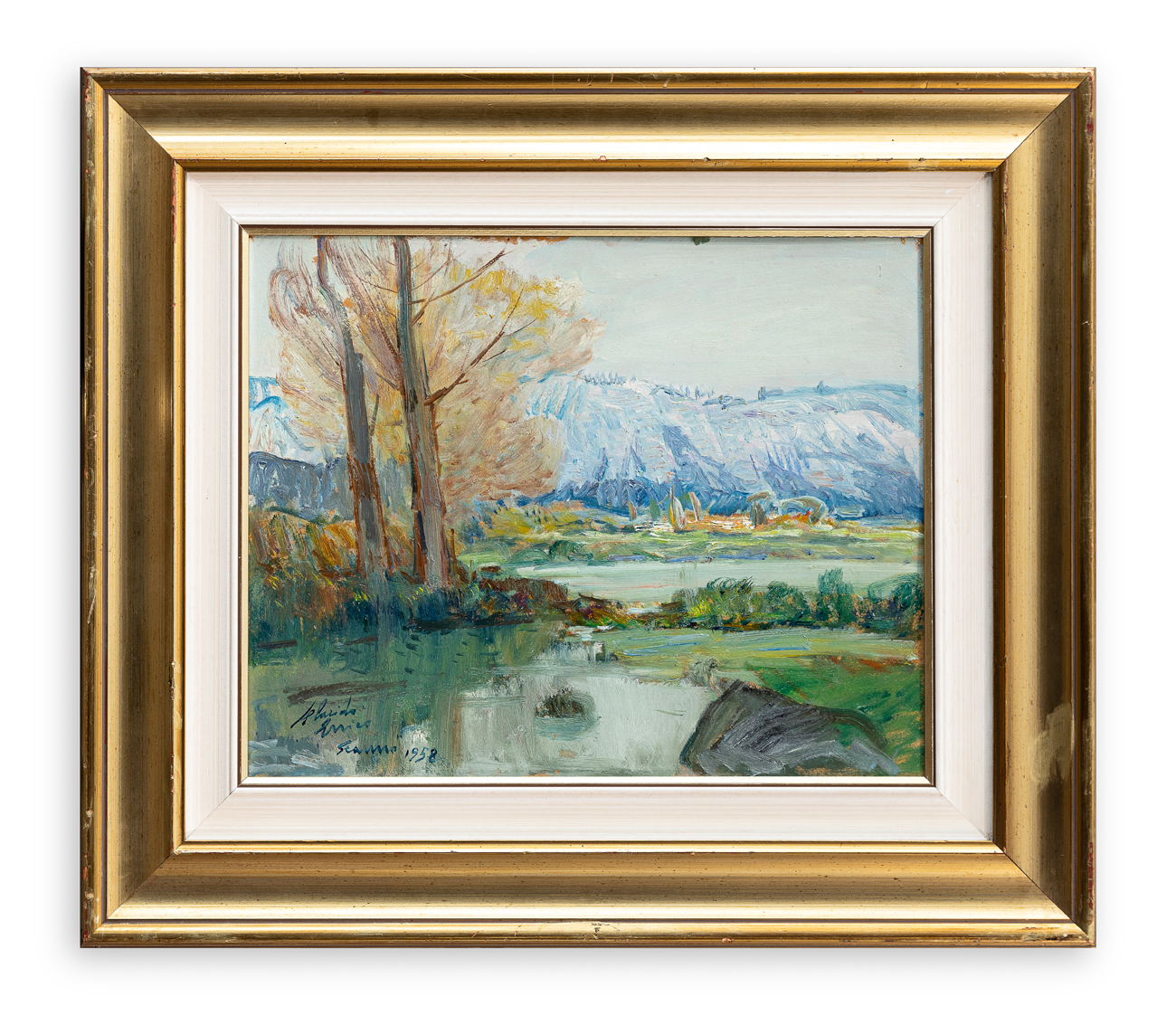 ENRICO PLACIDO (1909-1983) - Lago di Scanno, 1958