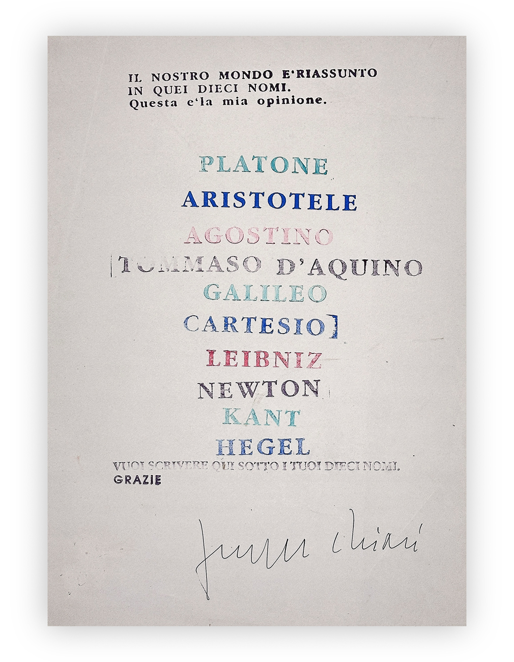 GIUSEPPE CHIARI (1926-2007) - Senza Titolo