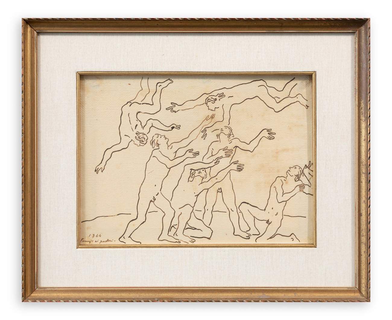 FELICE CARENA (1879-1966) - L'annuncio ai pastori, 1944