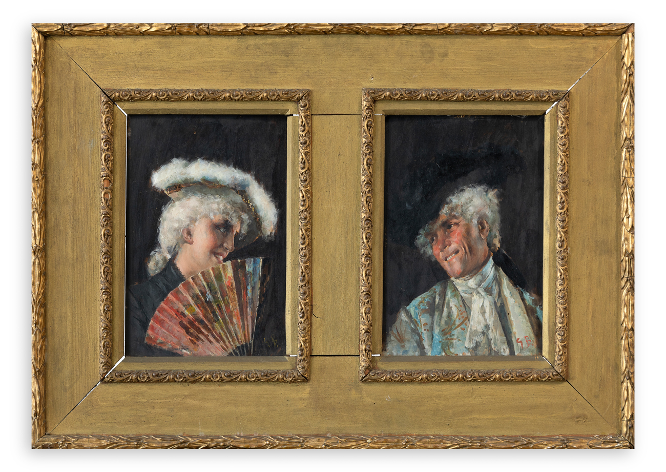 AUTORE INDECIFRATO - Senza Titolo (Coppia di ritratti)