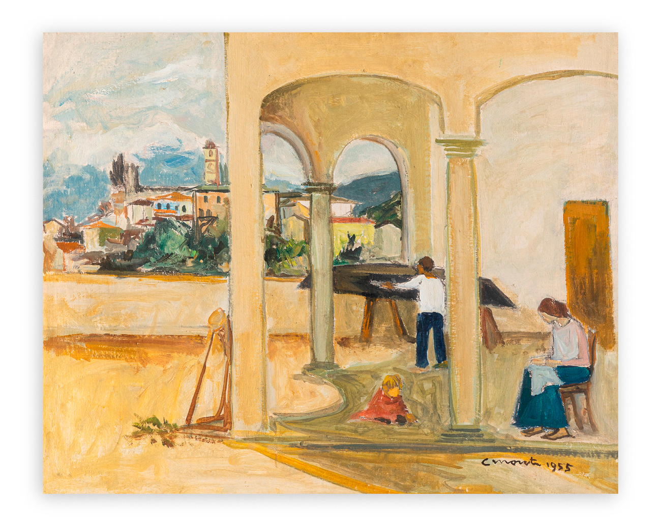 CESARE MONTI (1891-1959) - Senza Titolo, 1955