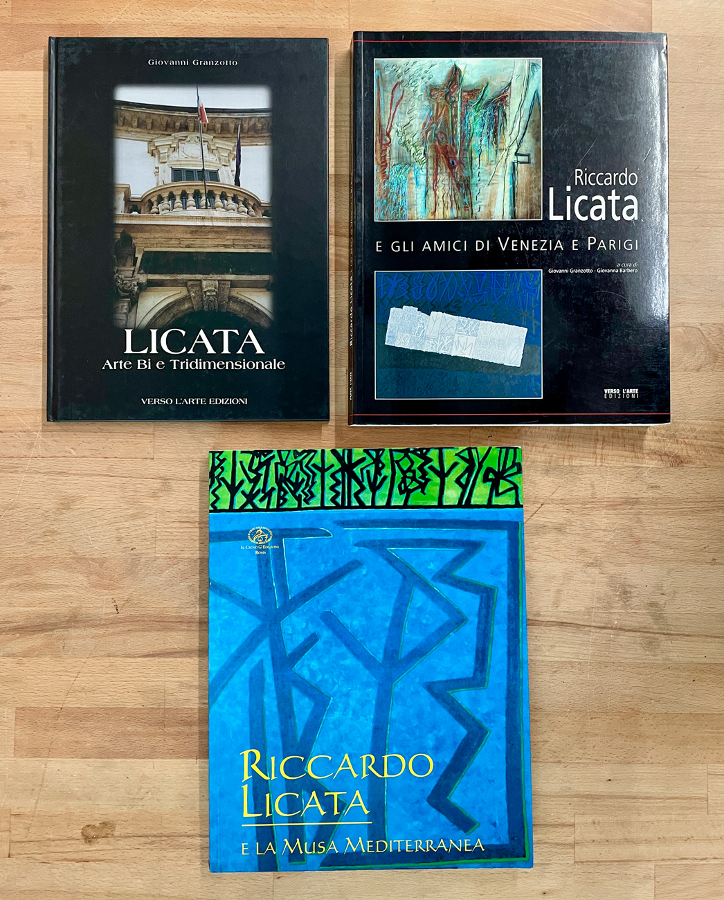 RICCARDO LICATA - Lotto unico di 3 cataloghi